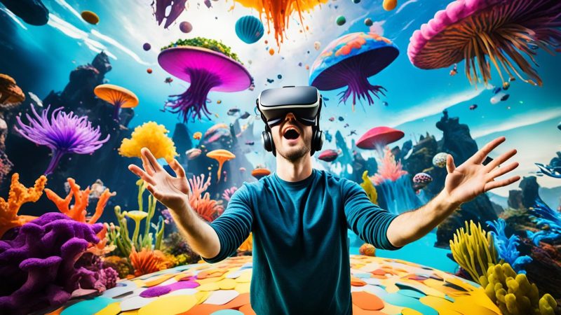 O impacto da realidade virtual no entretenimento.